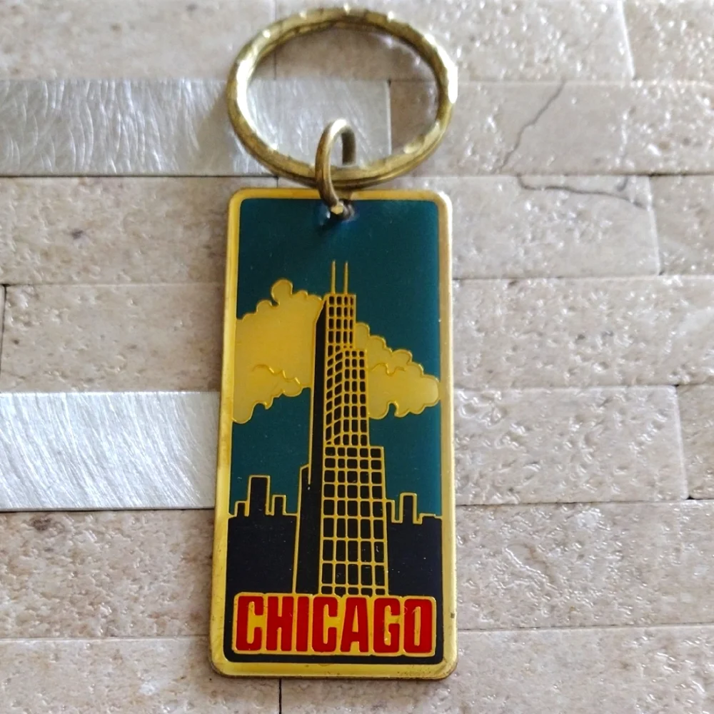 Chicago Sears Tower Skyline Keychain
